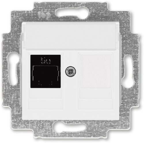 Розетка компьютерная без рамки ABB EPJ Levit 1-м. RJ45 5e белый картинка